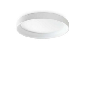 Ideal Lux Ziggy Integrated LED Semi Flush Light White 7800Lm 3000K