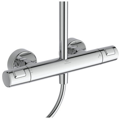 Ideal Standard Ceratherm T25+ Thermostatic Dual Mixer Shower, Chrome, A7211AA