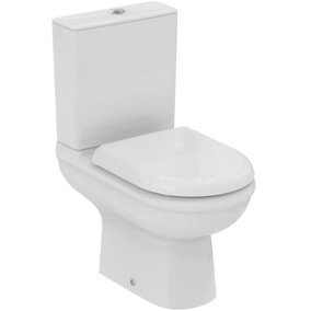 Ideal Standard Della Close Coupled Toilet with 6/4 litre cistern and soft close toilet seat