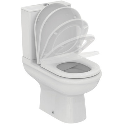 Ideal Standard Della Close Coupled Toilet with 6/4 litre cistern and soft close toilet seat - 3