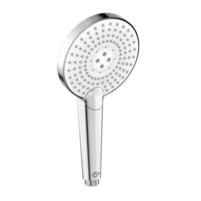 Ideal Standard Evo Jet Round Shower Head - 3 spray pattern, B1759AA, Chrome