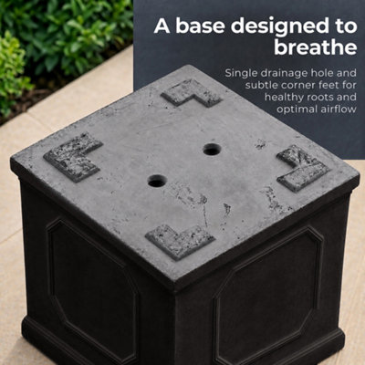IDEALIST™ 55cm Planter, Chelsea Planter Box Square Garden Planter for ...