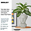 IDEALIST Antique White Face Planter, Oval Indoor Head Plant Pot for Indoor Plants L27 W24 H39 cm, 9.5L