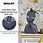 IDEALIST Bust Black Face Planter, Oval Indoor Head Pot Cover for Indoor Plants L27 W24 H39 cm, 9.5L