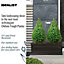 IDEALIST Chelsea Window Flower Box Garden Planter, Faux Lead Light Stone Outdoor Large Plant Pot W30 H30.5 L71 cm, 64L