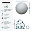 IDEALIST Concrete Effect Light Grey Outdoor Garden Decorative Ball D22 H20 cm