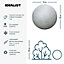 IDEALIST Concrete Effect Light Grey Outdoor Garden Decorative Ball D30 H28 cm