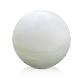 IDEALIST Concrete Effect White Washed Outdoor Garden Decorative Ball D40 H38 cm