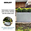 IDEALIST Contemporary Trough Garden Planter, Grey Concrete Light Outdoor Large Plant Pot H37.5 L80 W37 cm, 111L