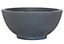 IDEALIST Dish Style Smooth Dark Grey Garden Bowl Planter, Outdoor Plant Pot D35.5 H16 cm, 16L