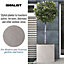IDEALIST Flower Box Square Garden Planter, Grey Light Concrete Outdoor Large Plant Pot H50 L50 W50 cm, 126L