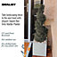 IDEALIST Flower Box Square Garden Planter, Grey Marble Light Concrete Outdoor Plant Pot H30 L30 W30 cm, 27L