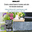 IDEALIST Garden Planter Gnome with Mushrooms Outdoor Plant Pot L23 W22 H39 cm, 7.2L