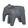 IDEALIST Geometry Style Grey Elephant Planter, Oval Indoor Plant Pot for Indoor Plants L39 W20.5 H34.5 cm, 10.4L