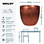 IDEALIST Mesh Style Bronze Round Planter, Indoor Plant Pot for Indoor Plants D26.5 H24.5 cm, 13L