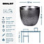 IDEALIST Mesh Style Silver Round Planter, Indoor Plant Pot for Indoor Plants D26.5 H24.5 cm, 13L