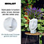 IDEALIST Oval White Garden Face Planter, Outdoor Head Plant Pot L27 W21 H34.5 cm, 10.2L
