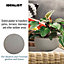 IDEALIST Textured Sand Color Concrete Effect Garden Bowl Planter, Outdoor Plant Pot D30 H14 cm, 9.9L