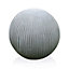 IDEALIST Vertical Ribbed Light Grey Outdoor Garden Decorative Ball D39.5 H37.5 cm