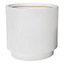 IDEALIST Vertical Ribbed White Cylinder Outdoor Planter D45 H45 cm, 59.5L