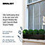 IDEALIST Window Flower Box Garden Planter, Black Terazzo Light Concrete Outdoor Plant Pot L60 W17 H17.5 cm, 18L