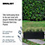 IDEALIST Window Flower Box Garden Planter, Dark Grey Light Concrete Outdoor Plant Pot L40 W17 H17.5 cm, 12L