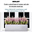 IDEALIST Window Flower Box Garden Planter, Marble Grey Light Concrete Outdoor Plant Pot L60 W17 H17.5 cm, 18L