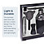 idooka Black Cocktail Set - Cocktail Shaker and Strainer Home Bar Accessories