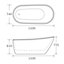 Idra White Freestanding Slipper Bath (L)1500mm (W)740mm