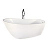 Idra White Freestanding Slipper Bath (L)1730mm (W)780mm