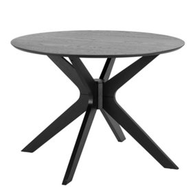 IDuncan Round Coffee Tablein Black 105x75cm