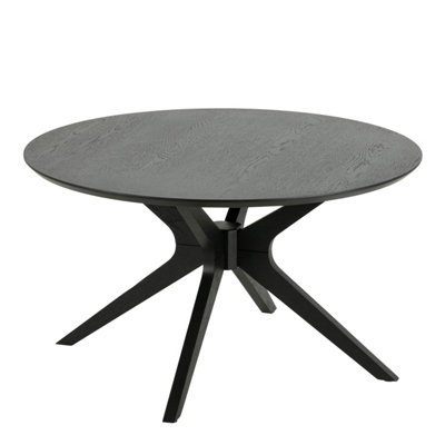 IDuncan Round Coffee Tablein Black 80x45cm