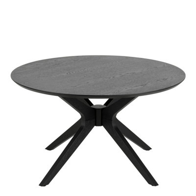 IDuncan Round Coffee Tablein Black 80x45cm