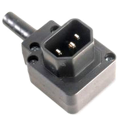 IEC Male C14 Vertical Right Angled 10A Connector Plug Kettle Socket 90 ...