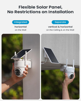 ieGeek 2K 3MP Outdoor PTZ Security Camera with Solar Panel, PIR Motion ...