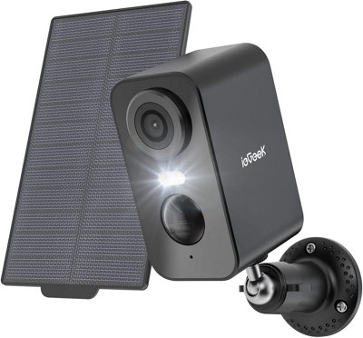 ieGeek 2K Solar Powered Wireless Outdoor Security Camera with Colour ...
