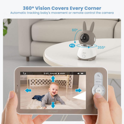 ieGeek 2K Wireless Baby Monitor System - Camera with Night Vision ...
