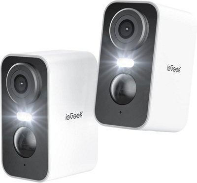 ieGeek 2K Wireless Outdoor Security Camera (2-Pack) - Colour Night ...