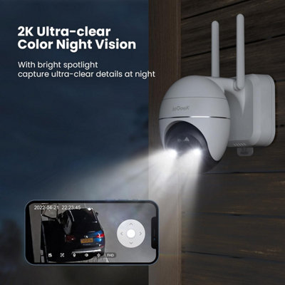 ieGeek 2K Wireless Outdoor Security Camera with 360 degrees View ...
