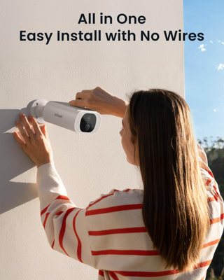 ieGeek 2K Wireless Outdoor Security Camera with Built-in Solar Panel ...