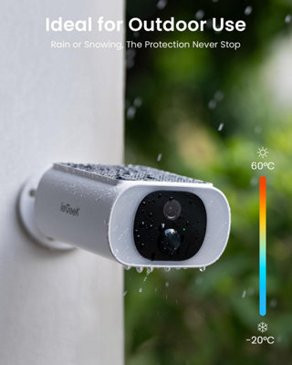 ieGeek 2K Wireless Outdoor Security Camera with Built-in Solar Panel ...