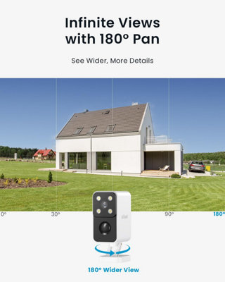 ieGeek 5MP 360 degrees Solar Security Camera Outdoor Color Night Vision ...