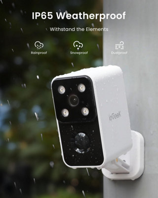 ieGeek 5MP 360 degrees Solar Security Camera Outdoor Color Night Vision ...
