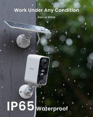 ieGeek 5MP Solar-Powered Wireless Outdoor Security Camera with Color ...