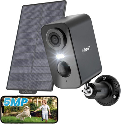 ieGeek 5MP Solar Wireless Outdoor Security Camera with Colour Night ...