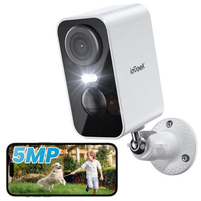 ieGeek 5MP Wireless Outdoor Security Camera with Rechargeable Battery ...