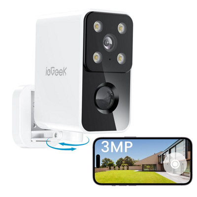 ieGeek Reliable 2K Outdoor Security Camera Wireless 180 Pan ...