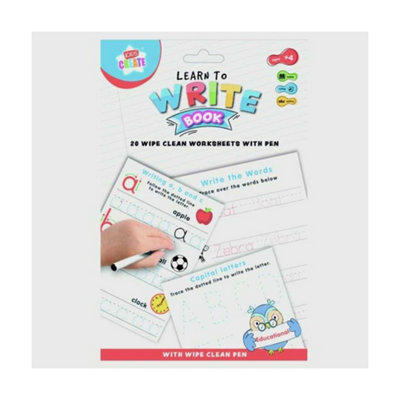 IG Design Learn To Write Activity Book White (One Size)