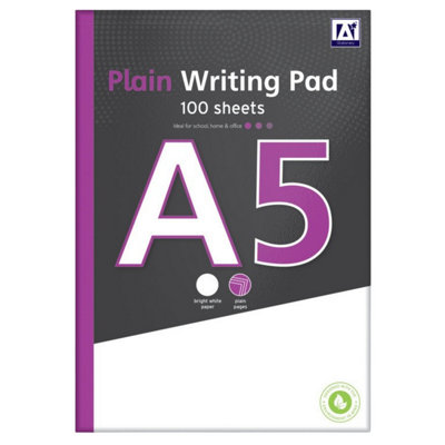IG Design Plain A5 Notepad White (One Size)