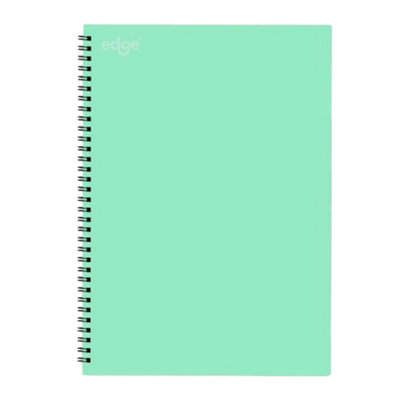 IG Design Stat Twin A4 Wirebound Notebook Green (One Size)